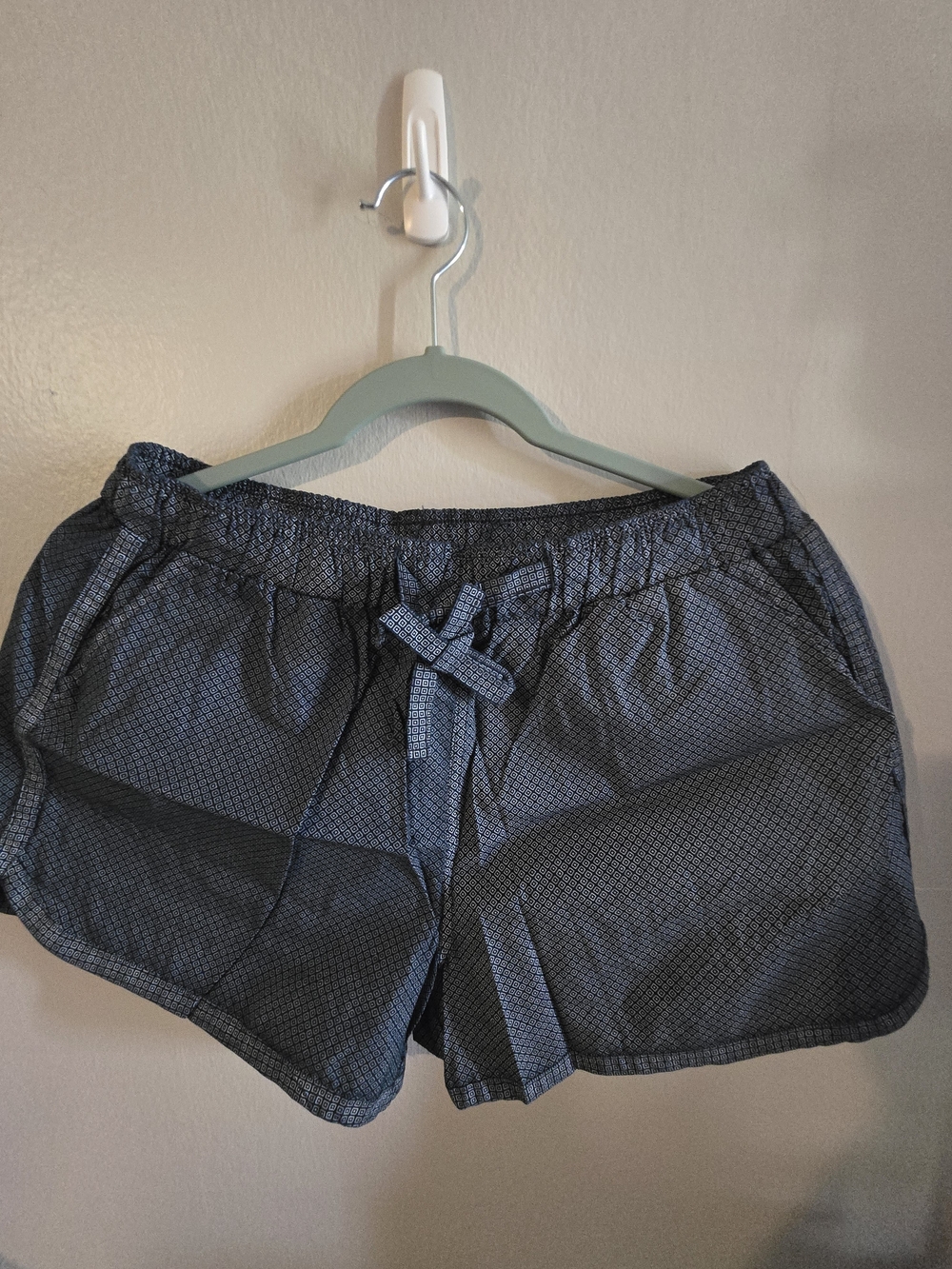 Hush Puppies Navy Micro-Pattern Athletic Shorts